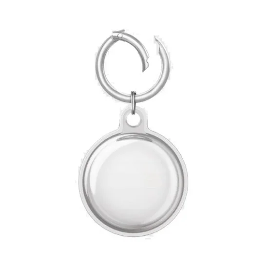 Uniq Lino Liquid Silicon Case for Airtag Bundle Of 4 - Glossy Clear